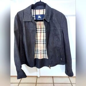 Burberry Black Denim Jacket for Women Size Taller 44